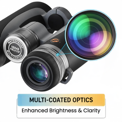 10x42 HD Binoculars - Waterproof & Fogproof for Outdoor Adventures